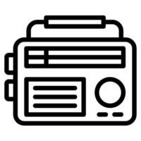 radio station icon illustration for web app, etc vector