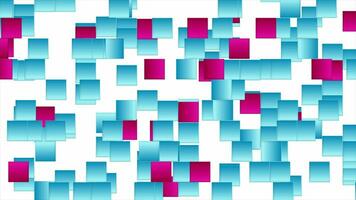 Colorful squares abstract hi-tech video animation