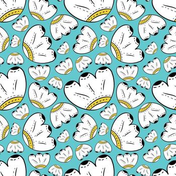 Spring vector seamless pattern