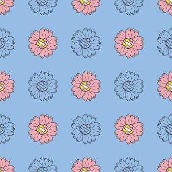 Spring vector seamless pattern
