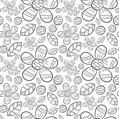 Spring vector seamless pattern