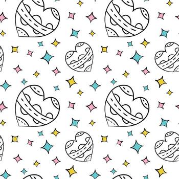 Spring vector seamless pattern