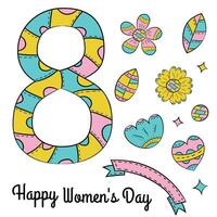 World womens day vector illustration