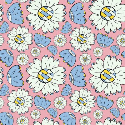 Spring vector seamless pattern