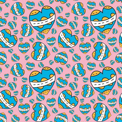 Spring vector seamless pattern