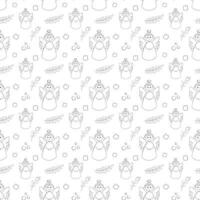 Vector seamless pattern on the religious theme of christening