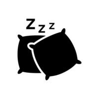 almohada icono diseño vector