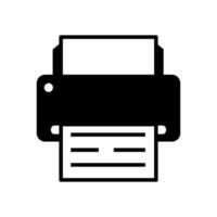 printer icon design vector