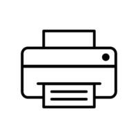 printer icon design vector