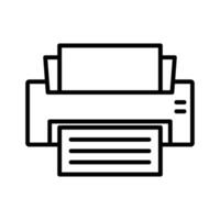 printer icon design vector