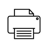 printer icon design vector