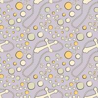 Vector seamless pattern on the religious theme of christening