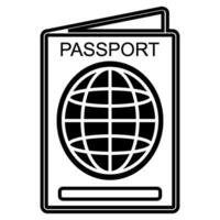 pasaporte icono diseño vector