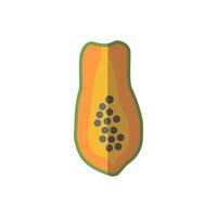 papaya icono vector ilustración diseño
