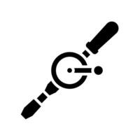 manual drill icon design vector template