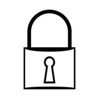 padlock icon design vector