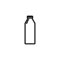 Leche botella icono diseño vector