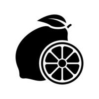 limón icono vector ilustración diseño