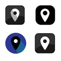 colorful vector locations icon design