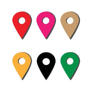 ubicaciones vector icono diseño