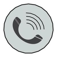 Phone call icon design vector