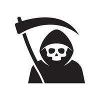 Grim Reaper icon isolated on white background vector