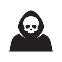 Grim Reaper icon isolated on white background vector