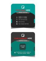 creative corporate business card design vector