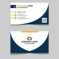 corporate business card design vector