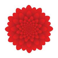 beautiful vector red flower