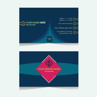 Corporate business card design vector