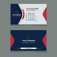 Digital corporate business card design vector