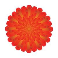 beautiful vector red flower