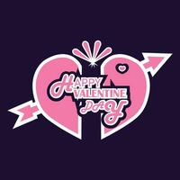 Vector happy valentines day sublimation typography t shirt design.