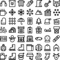 Vector of Winter Icon Set. Perfect for user interface, new application.