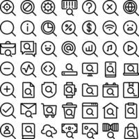 Vector of Search Icon Set. Perfect for user interface, new application.