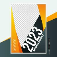 Business Annual Report Cover Page Editable Vector