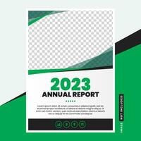 Business Annual Report Cover Page Editable Vector