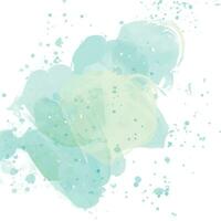 Pastel Green Alcohol Ink Art Watercolor Acrylic Paint Splash vector