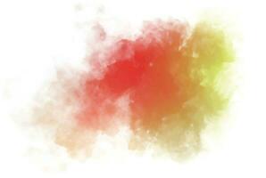 Watercolor painting with gradient color isolated vector