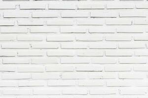 old white brick wall texture for background photo