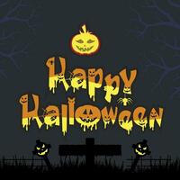 Happy Halloween banner template vector
