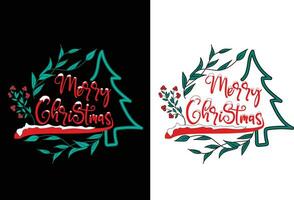 Christmas graphic set Merry Christmas vector