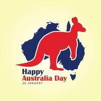 Flat australia day illustration vector