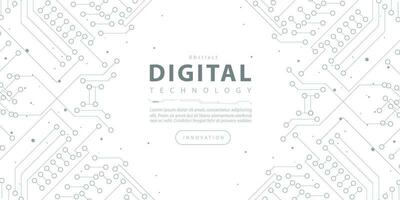 Abstract digital technology hi tech futuristic grey white background, cyber information communication, innovation future tech data, internet network connection, Ai big data lines dots, circuit vector