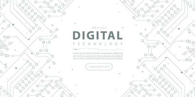 resumen digital tecnología Hola tecnología futurista gris blanco fondo, ciber información comunicación, innovación futuro tecnología datos, Internet red conexión, ai grande datos líneas puntos, circuito vector