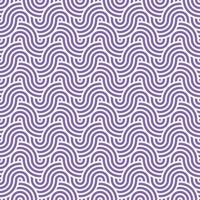 Seamless abstract purple geometric japanese circles lines and waves pattern vector