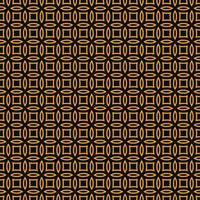 Seamless beautiful tile pattern with gold yellow circles and squares vector