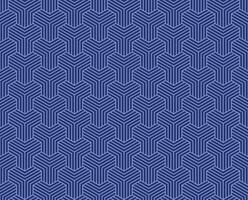 Seamless Blue Abstract geometric y lines pattern background vector