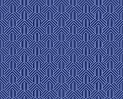 Seamless Blue Abstract geometric y lines pattern background vector